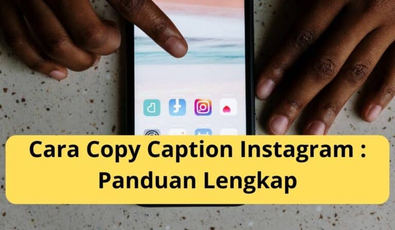 Cara copy caption instagram